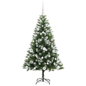 Albero di Natale artificiale a cerniera con neve fioccata 3395438