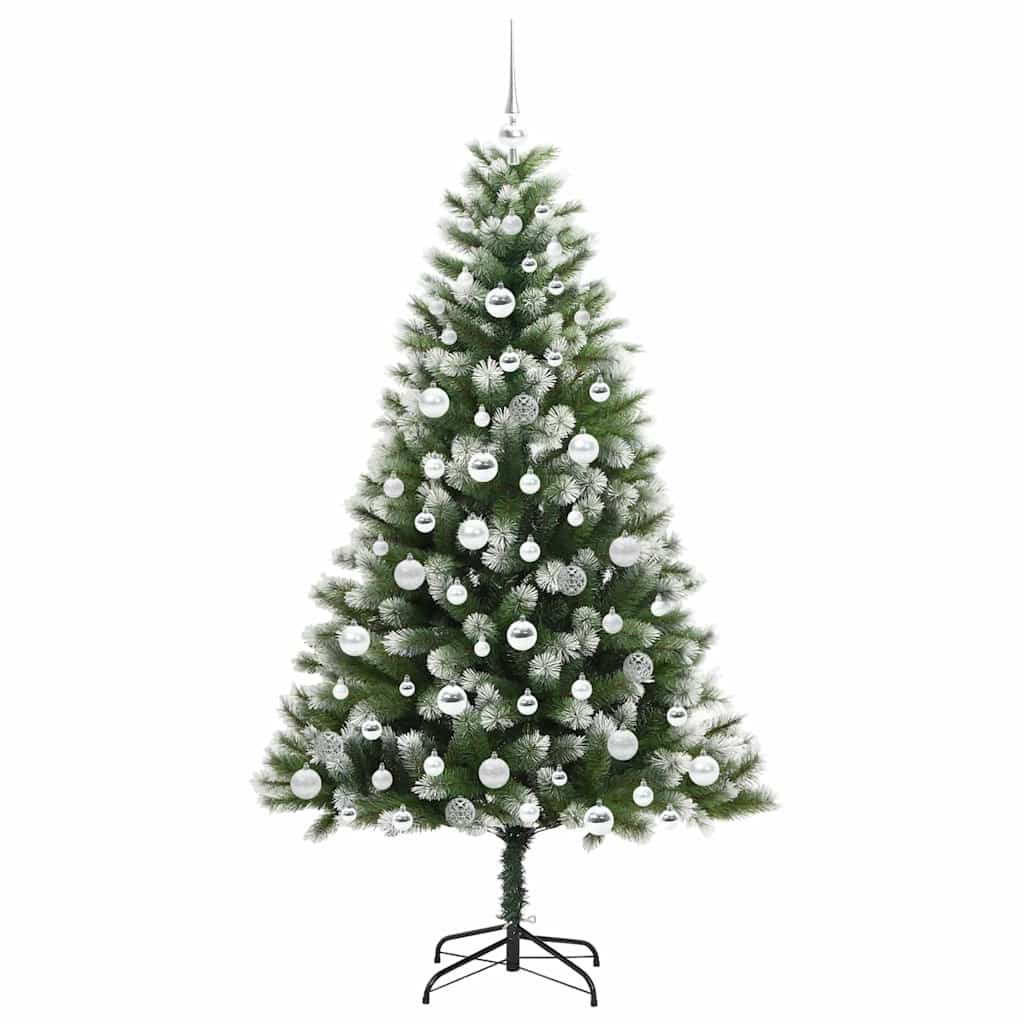 Albero di Natale artificiale a cerniera con neve fioccata 3395447