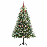 Albero di Natale artificiale a cerniera con neve fioccata 3395450