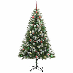 Albero di Natale artificiale a cerniera con neve fioccata 3395450