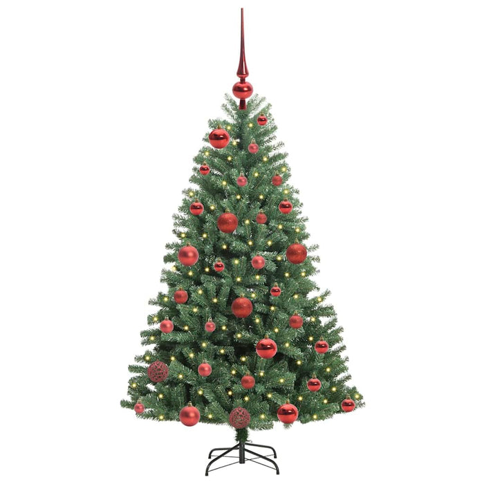 Albero di Natale Artificiale con Rami Pieghevoli Verde 120 cm 3395469