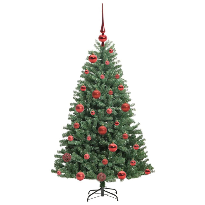 Albero di Natale Artificiale con Rami Pieghevoli Verde 120 cm 3395469