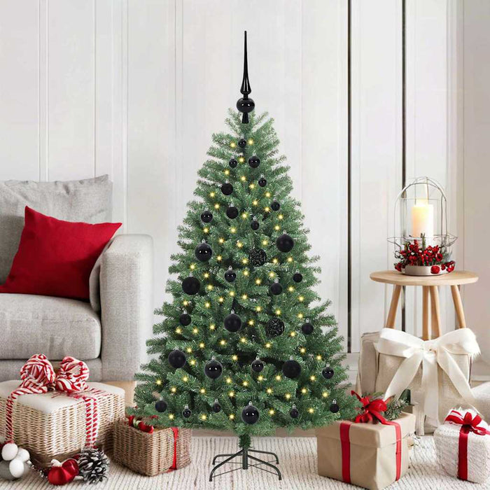 Albero di Natale Artificiale con Rami Pieghevoli Verde 120 cm 3395470