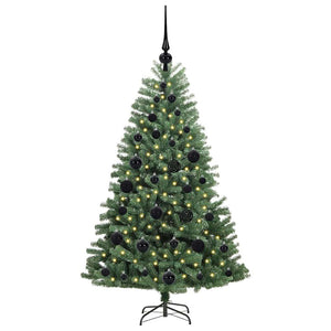 Albero di Natale Artificiale-Albero Natalizio con Rami Pieghevoli Verde 120 cm 308278