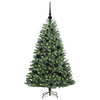 Albero di Natale Artificiale con Rami Pieghevoli Verde 120 cm 3395470