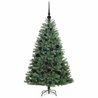 Albero di Natale Artificiale con Rami Pieghevoli Verde 120 cm 3395470