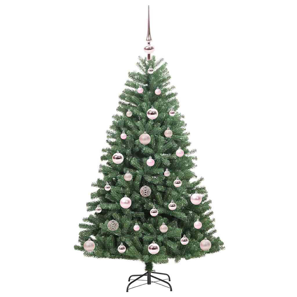 Albero di Natale Artificiale con Rami Pieghevoli Verde 120 cm 3395471