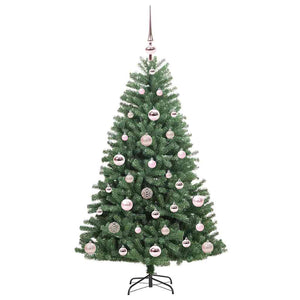Albero di Natale Artificiale con Rami Pieghevoli Verde 120 cm 3395471