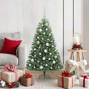 Albero di Natale Artificiale con Rami Pieghevoli Verde 120 cm 3395472