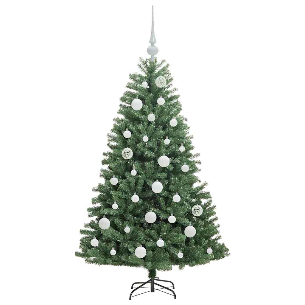 Albero di Natale Artificiale con Rami Pieghevoli Verde 120 cm 3395472