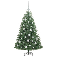 Albero di Natale Artificiale con Rami Pieghevoli Verde 120 cm 3395472