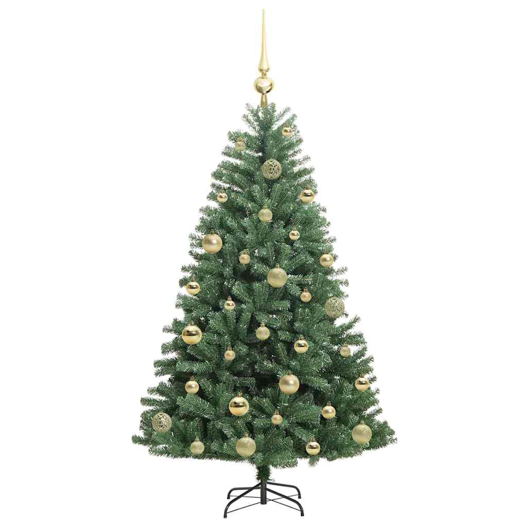 Albero di Natale Artificiale con Rami Pieghevoli Verde 120 cm 3395473