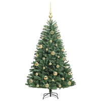 Albero di Natale Artificiale con Rami Pieghevoli Verde 120 cm 3395473