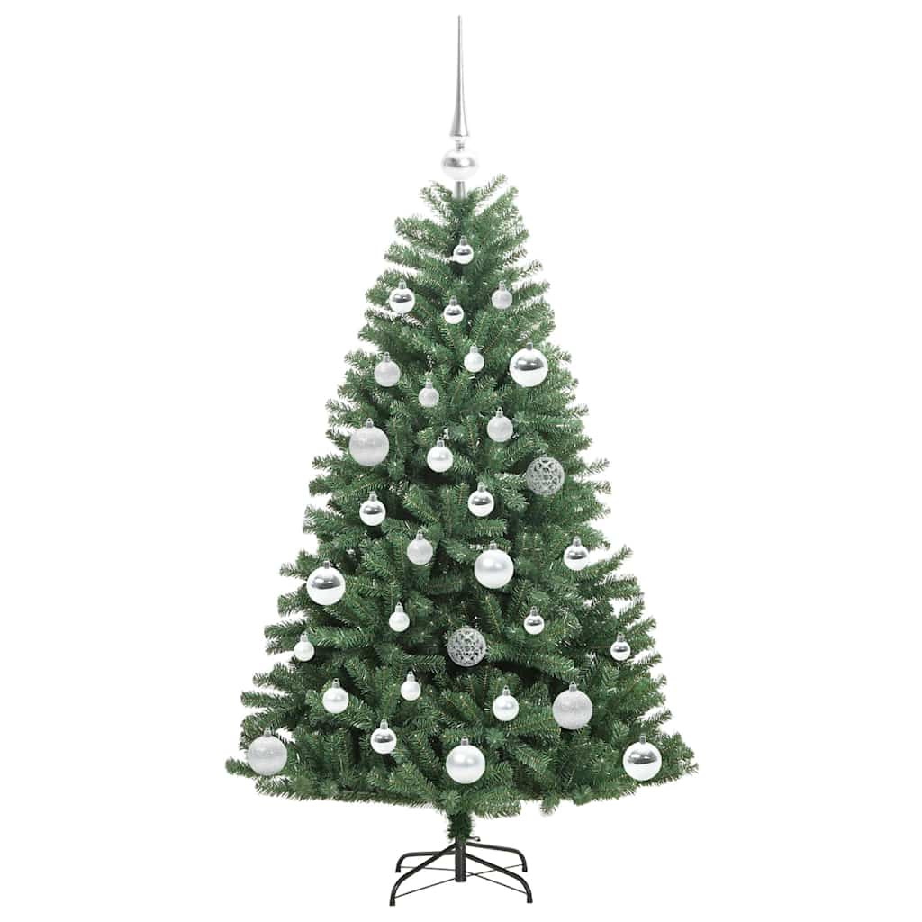 Albero di Natale Artificiale con Rami Pieghevoli Verde 120 cm 3395474
