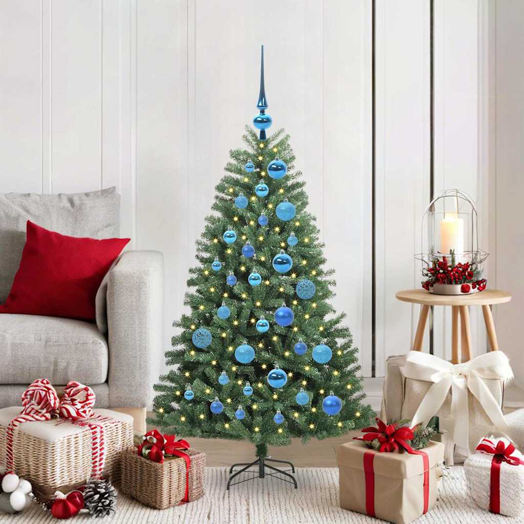 Albero di Natale Artificiale con Rami Pieghevoli Verde 120 cm 3395476