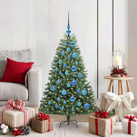 Albero di Natale Artificiale con Rami Pieghevoli Verde 120 cm 3395476