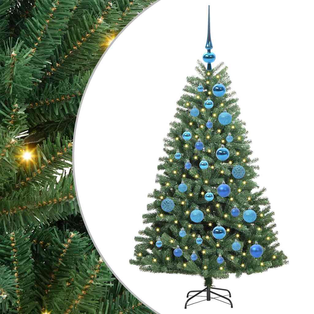 Albero di Natale Artificiale con Rami Pieghevoli Verde 120 cm 3395476
