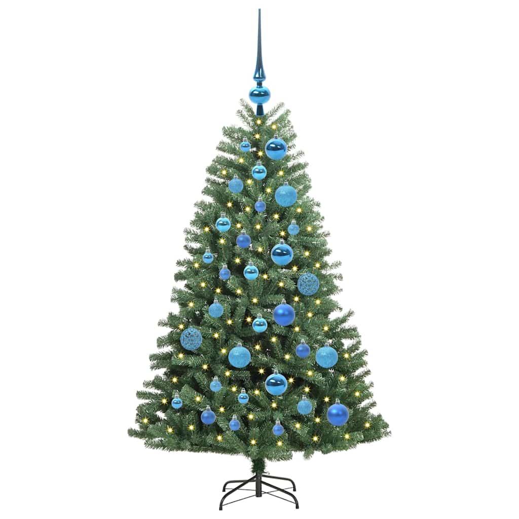 Albero di Natale Artificiale con Rami Pieghevoli Verde 120 cm 3395476