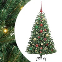 Albero di Natale Artificiale-Albero Natalizio con Rami Pieghevoli Verde 120 cm 565799