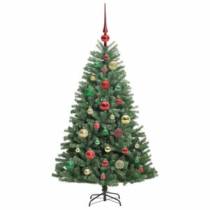 Albero di Natale Artificiale-Albero Natalizio con Rami Pieghevoli Verde 120 cm 565799