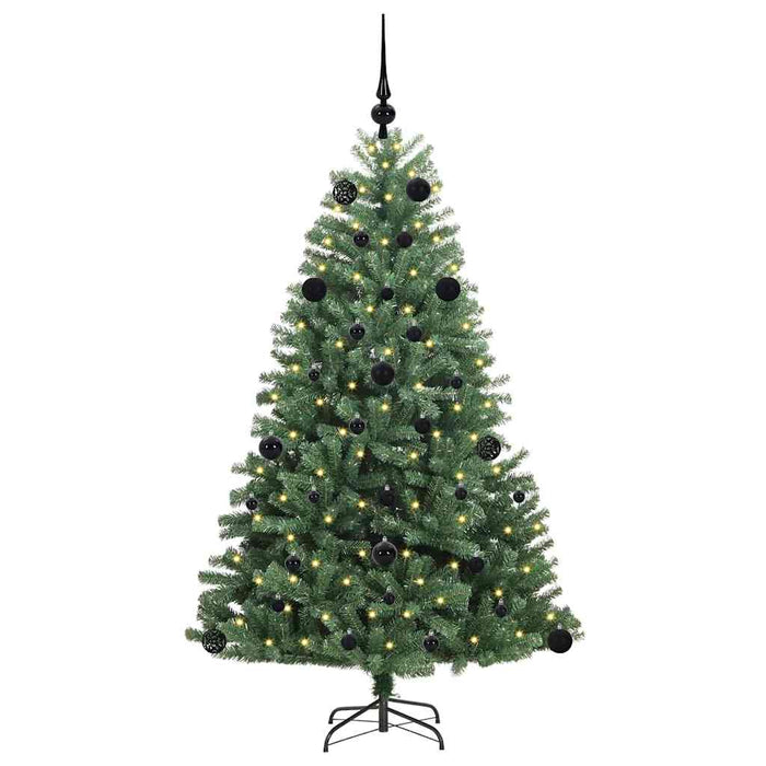 Albero di Natale Artificiale con Rami Pieghevoli Verde 150 cm 3395479
