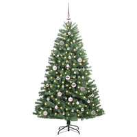 Albero di Natale Artificiale con Rami Pieghevoli Verde 150 cm 3395480