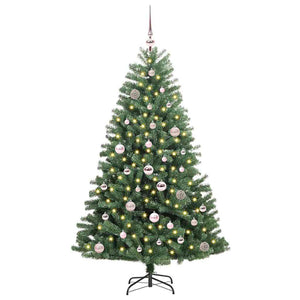 Albero di Natale Artificiale con Rami Pieghevoli Verde 150 cm 3395480