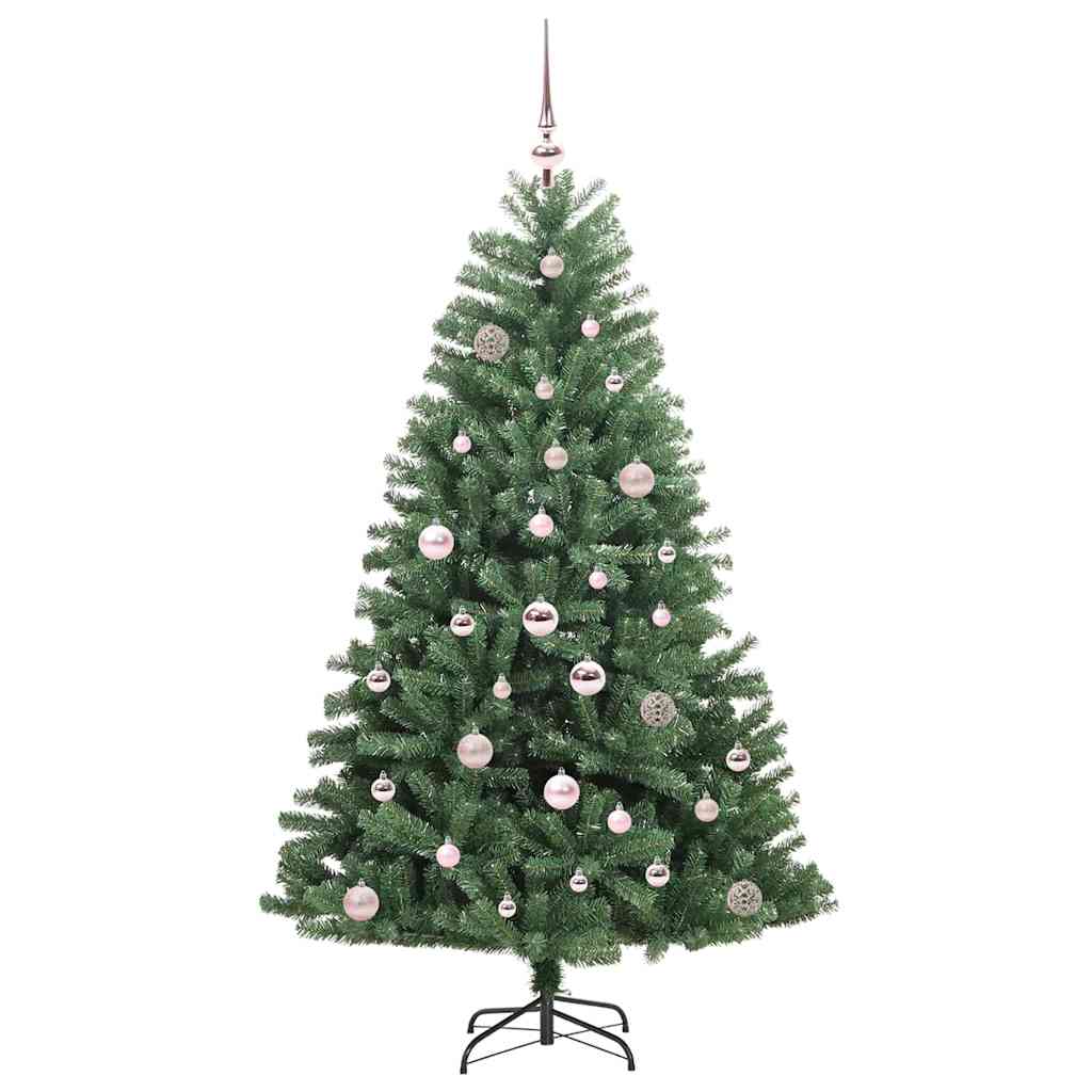 Albero di Natale Artificiale con Rami Pieghevoli Verde 150 cm 3395480