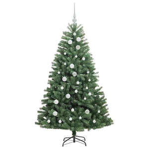 Albero di Natale Artificiale con Rami Pieghevoli Verde 150 cm 3395481