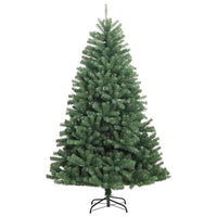 Albero di Natale Artificiale-Albero Natalizio con Rami Pieghevoli Verde 150 cm 162499