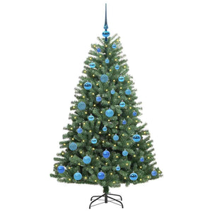 Albero di Natale Artificiale con Rami Pieghevoli Verde 150 cm 3395485