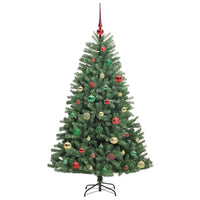 Albero di Natale Artificiale-Albero Natalizio con Rami Pieghevoli Verde 150 cm 170564