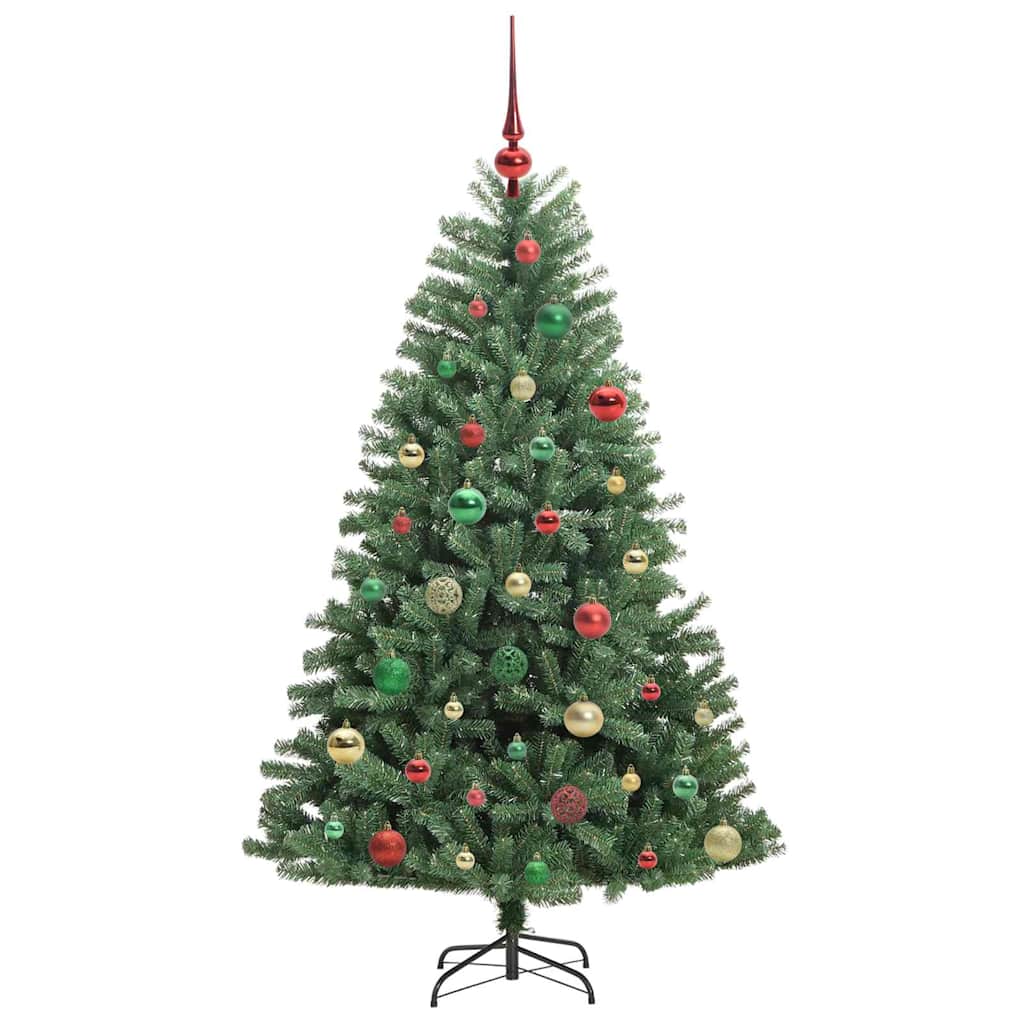 Albero di Natale Artificiale con Rami Pieghevoli Verde 150 cm 3395486