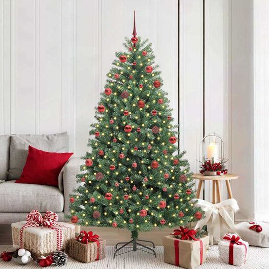 Albero di Natale Artificiale con Rami Pieghevoli Verde 180 cm 3395487