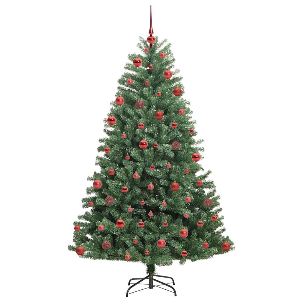 Albero di Natale Artificiale con Rami Pieghevoli Verde 180 cm 3395487