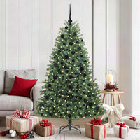 Albero di Natale Artificiale con Rami Pieghevoli Verde 180 cm 3395488