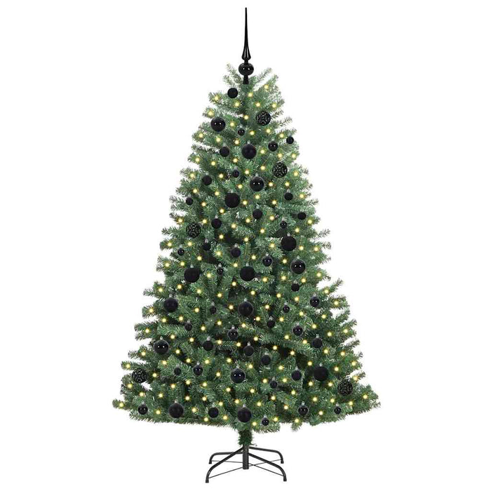 Albero di Natale Artificiale con Rami Pieghevoli Verde 180 cm 3395488