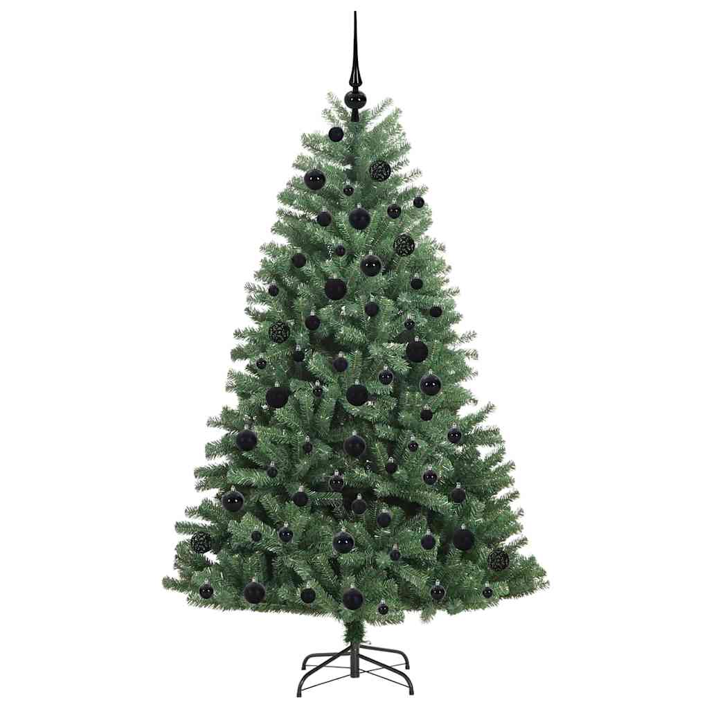 Albero di Natale Artificiale con Rami Pieghevoli Verde 180 cm 3395488