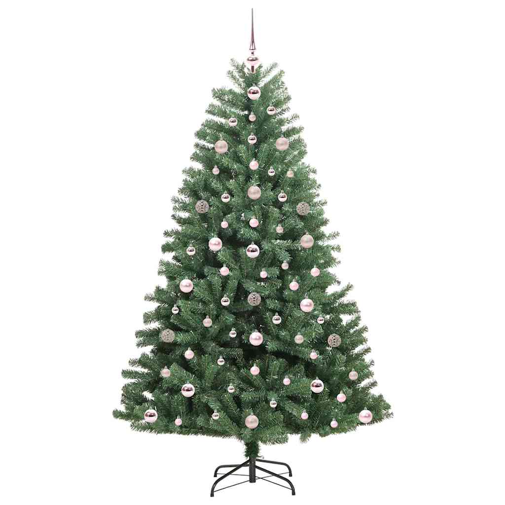 Albero di Natale Artificiale con Rami Pieghevoli Verde 180 cm 3395489