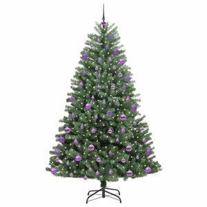 Albero di Natale Artificiale con Rami Pieghevoli Verde 180 cm 3395493