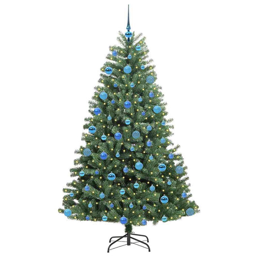 Albero di Natale Artificiale-Albero Natalizio con Rami Pieghevoli Verde 180 cm 511581