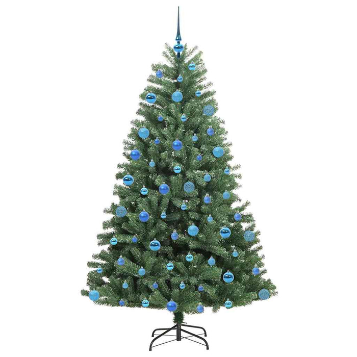 Albero di Natale Artificiale con Rami Pieghevoli Verde 180 cm 3395494