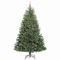 Albero di Natale Artificiale con Rami Pieghevoli Verde 210 cm 3395496