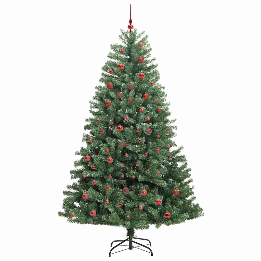 Albero di Natale Artificiale con Rami Pieghevoli Verde 210 cm 3395496