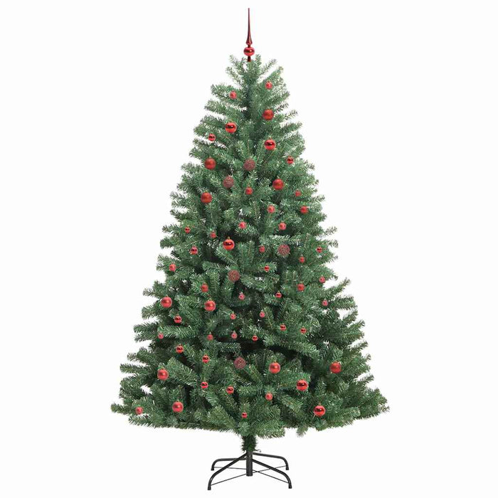Albero di Natale Artificiale con Rami Pieghevoli Verde 210 cm 3395496