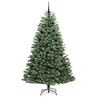 Albero di Natale Artificiale con Rami Pieghevoli Verde 210 cm 3395497