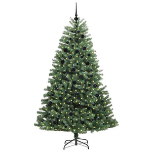 Albero di Natale Artificiale con Rami Pieghevoli Verde 210 cm 3395497