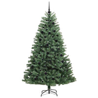 Albero di Natale Artificiale con Rami Pieghevoli Verde 210 cm 3395497