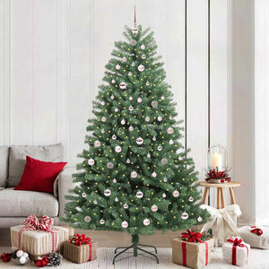 Albero di Natale Artificiale con Rami Pieghevoli Verde 210 cm 3395498