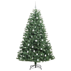 Albero di Natale Artificiale con Rami Pieghevoli Verde 210 cm 3395499